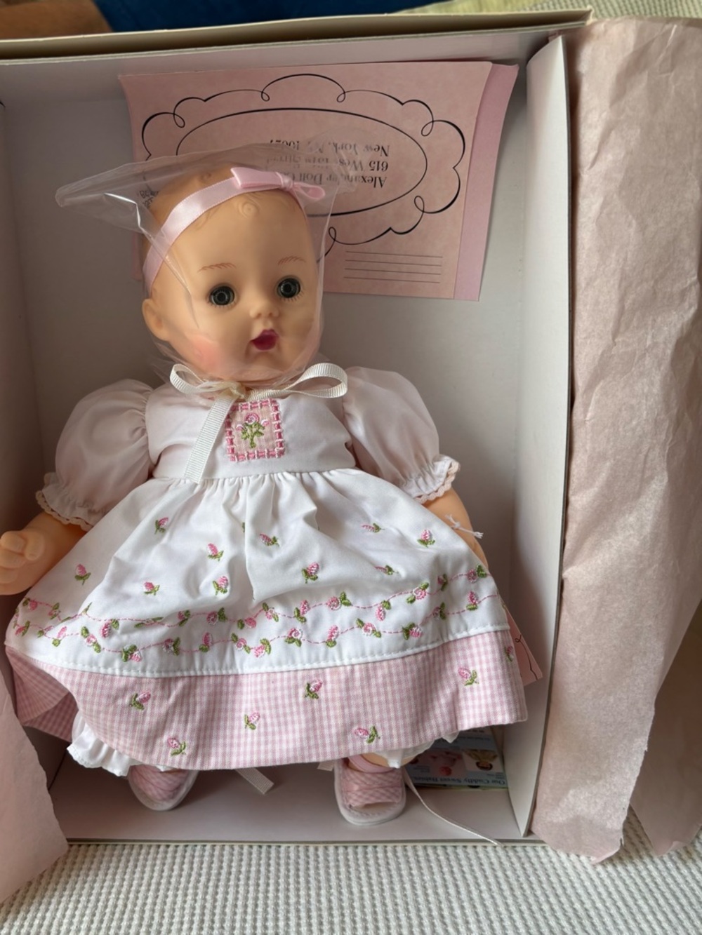 Madame Alexander “Rosebud Picnic Huggable” Huggums 40370 New
